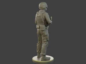 CzechSlovak Police Tactical Unit CPTU1 003 3D Print Model