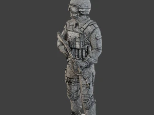 CzechSlovak Police Tactical Unit CPTU1 003 3D Print Model