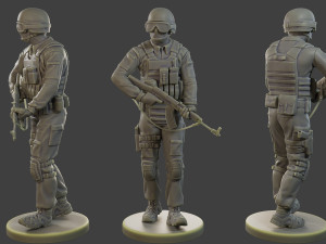 CzechSlovak Police Tactical Unit CPTU1 004 3D Print Model