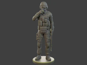 CzechSlovak Police Tactical Unit CPTU1 005 3D Print Model