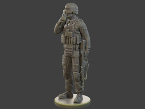 CzechSlovak Police Tactical Unit CPTU1 005 3D 打印模型