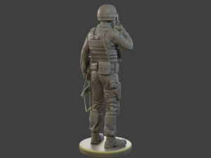 CzechSlovak Police Tactical Unit CPTU1 005 3D 打印模型