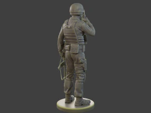 CzechSlovak Police Tactical Unit CPTU1 005 3D Print Model
