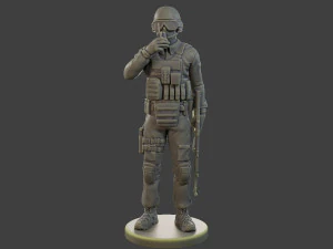 CzechSlovak Police Tactical Unit CPTU1 005 3D Print Model