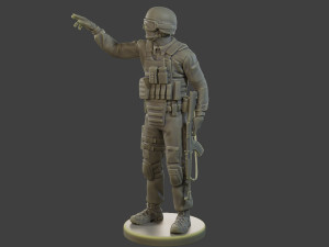 CzechSlovak Police Tactical Unit CPTU1 006 Model do druku 3D