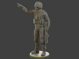 CzechSlovak Police Tactical Unit CPTU1 006 3D Print Model