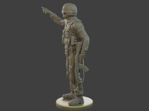 CzechSlovak Police Tactical Unit CPTU1 006 Model do druku 3D