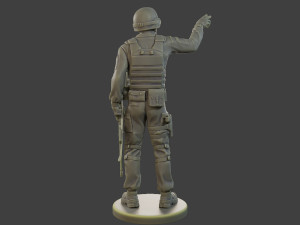 CzechSlovak Police Tactical Unit CPTU1 006 Model do druku 3D
