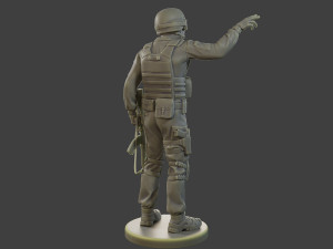 CzechSlovak Police Tactical Unit CPTU1 006 Model do druku 3D