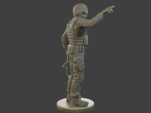 CzechSlovak Police Tactical Unit CPTU1 006 Model do druku 3D
