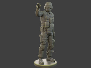 CzechSlovak Police Tactical Unit CPTU1 006 Model do druku 3D