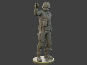 CzechSlovak Police Tactical Unit CPTU1 006 3D Print Model