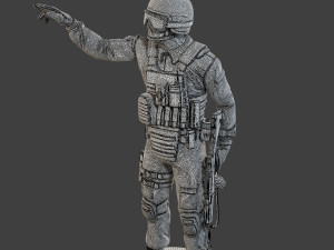CzechSlovak Police Tactical Unit CPTU1 006 Model do druku 3D