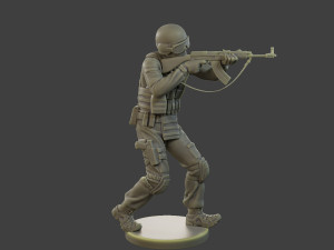 CzechSlovak Police Tactical Unit CPTU1 008 3D Print Model