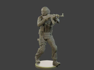 CzechSlovak Police Tactical Unit CPTU1 008 3D Print Model