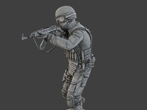 CzechSlovak Police Tactical Unit CPTU1 008 3D Print Model