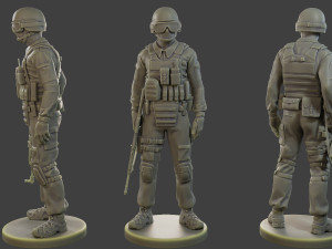 CzechSlovak Police Tactical Unit CPTU1 Pack1 Modèles 3D en vedette