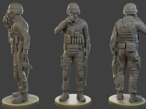 CzechSlovak Police Tactical Unit CPTU1 Pack1 Modèles 3D en vedette