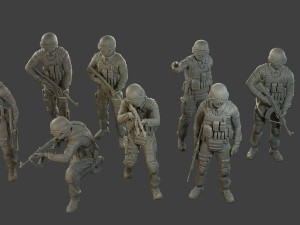CzechSlovak Police Tactical Unit CPTU1 Pack1 Modèles 3D en vedette