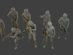 CzechSlovak Police Tactical Unit CPTU1 Pack1 Modèles 3D en vedette