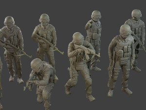 CzechSlovak Police Tactical Unit CPTU1 Pack1 Modèles 3D en vedette