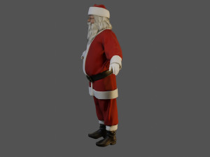 Santa Claus Male ACC 5160 T Pose 3D Model