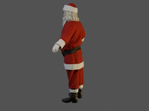 Santa Claus Male ACC 5160 T Pose 3D Model