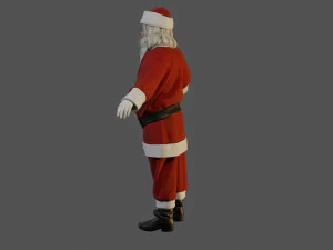 Santa Claus Male ACC 5160 T Pose 3D Model