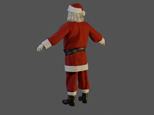 Santa Claus Male ACC 5160 T Pose 3D Model