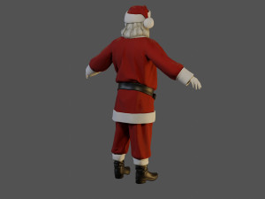 Santa Claus Male ACC 5160 T Pose 3D Model