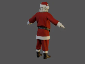 Santa Claus Male ACC 5160 T Pose 3D Model