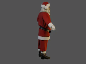 Santa Claus Male ACC 5160 T Pose 3D Model