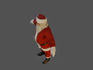 Santa Claus Male ACC 5160 T Pose 3D Model