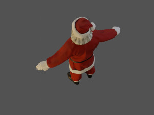 Santa Claus Male ACC 5160 T Pose 3D Model