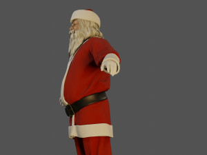Santa Claus Male ACC 5160 T Pose 3D Model