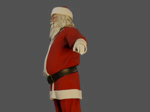 Santa Claus Male ACC 5160 T Pose 3D Model