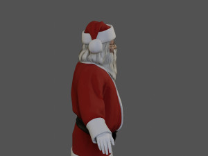 Santa Claus Male ACC 5160 T Pose 3D Model