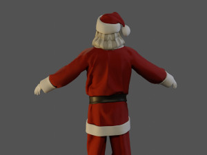 Santa Claus Male ACC 5160 T Pose 3D Model