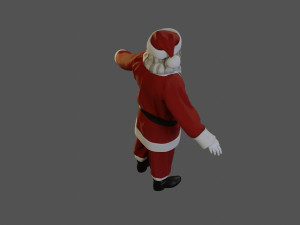 Santa Claus Male ACC 5160 T Pose 3D Model