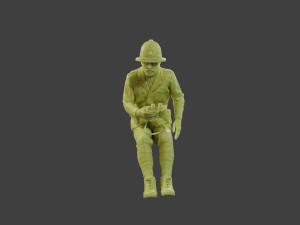 Italian officer Sit ww2 IT1 Modello di stampa 3D