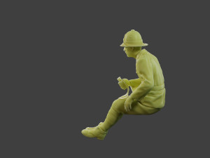 Italian officer Sit ww2 IT1 Modello di stampa 3D