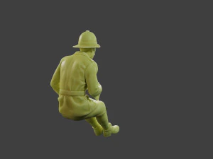 Italian officer Sit ww2 IT1 3D Print Model