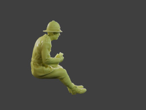 Italian officer Sit ww2 IT1 Modello di stampa 3D
