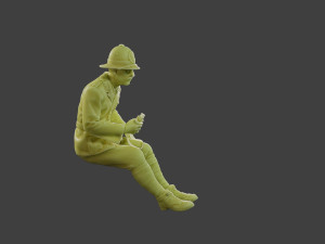 Italian officer Sit ww2 IT1 Modello di stampa 3D