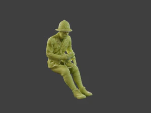 Italian officer Sit ww2 IT1 3D Print Model