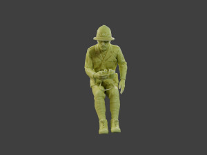 Italian officer Sit ww2 IT1 Modello di stampa 3D