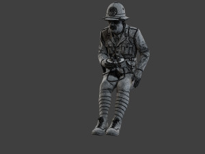 Italian officer Sit ww2 IT1 Modello di stampa 3D