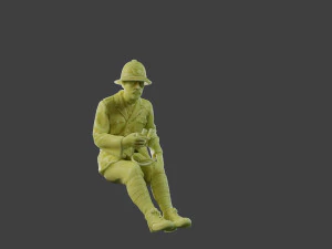 Italian officer Sit ww2 IT1 3D Print Model