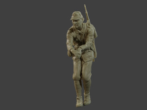 Italian soldier Attach ww2 IT10 3D प्रिंट मॉडल