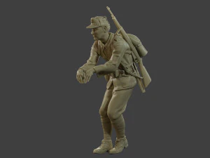 Italian soldier Attach ww2 IT10 3D Print Model